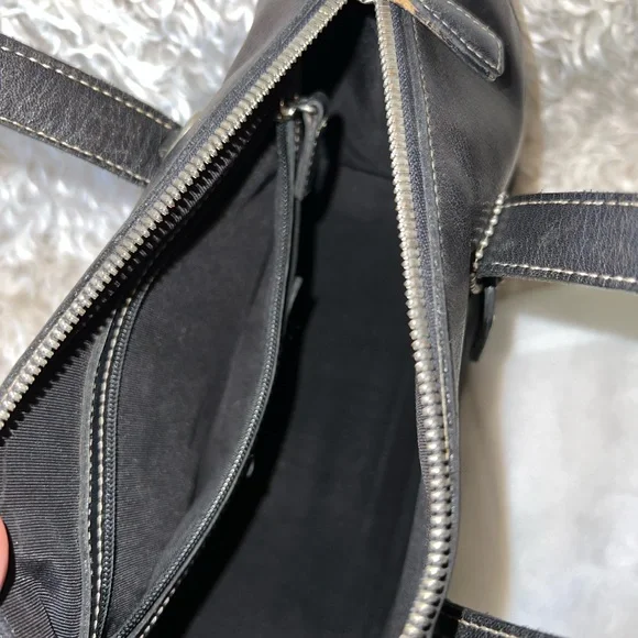 Coach Black Leather Handbag - Picture 7 of 15